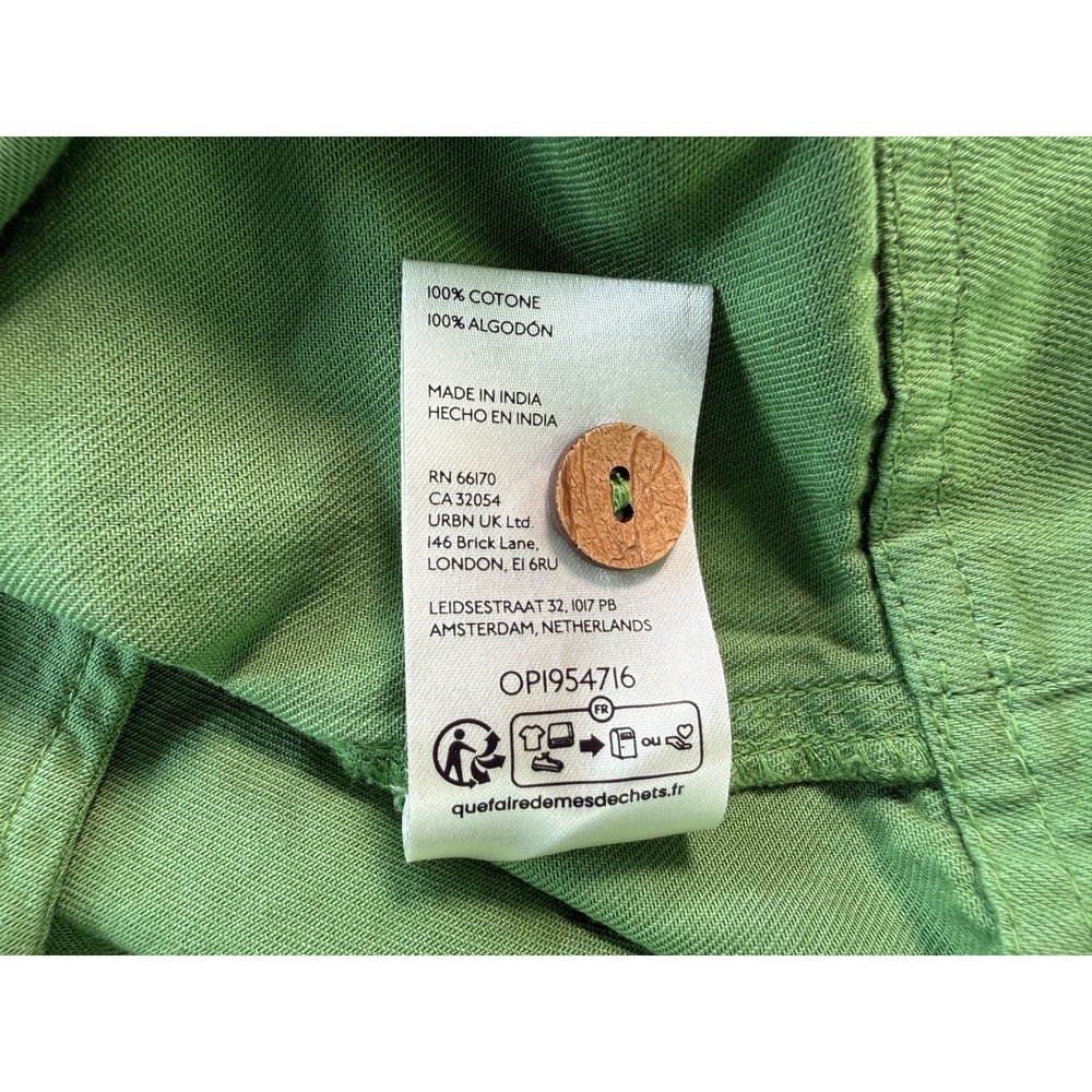 Anthropologie Pilcro Kyla Flounce Dress Olive Green Fray Hem Womens Size 2X Plus - Picture 11 of 11